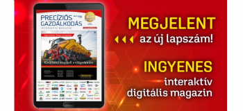 MEGJELENT és INGYENESEN ELÉRHETŐ a Precíziós Gazdálkodás Interaktív Magazin legfrissebb lapszáma!