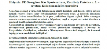Meghívó - IV. Növényorvos Sportnap - Keszthely, 2023. 08. 25.